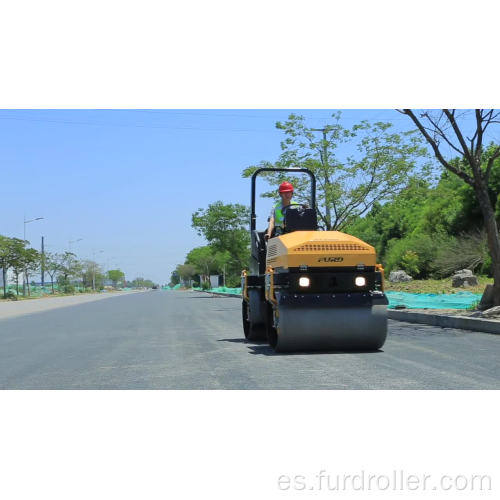 Rodillo de camino de tambor doble hidráulico completo de 3 toneladas (FYL-1200)